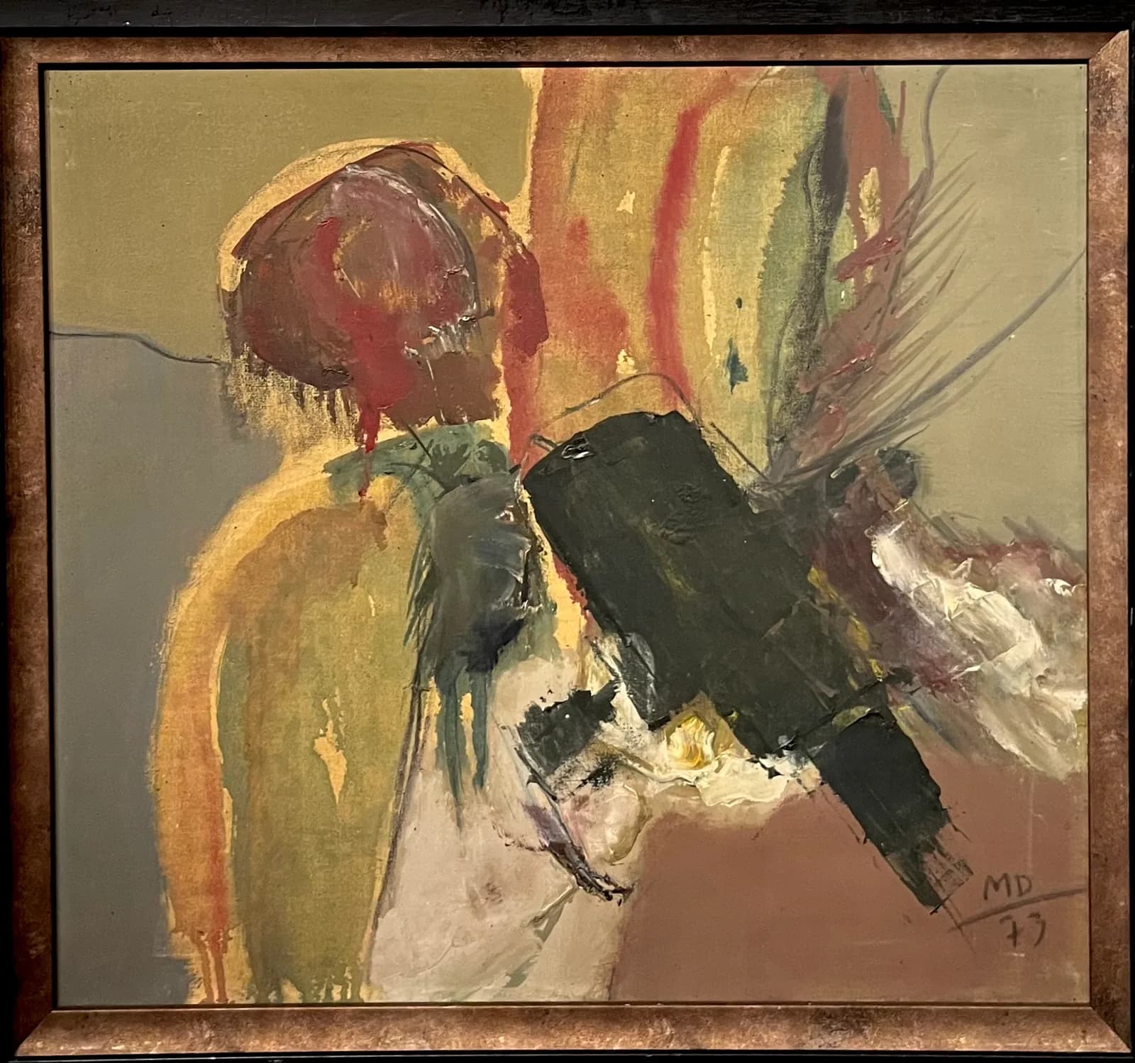 Abstract vechi — ulei pe pânză