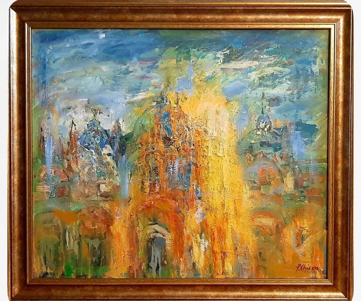 Basilica — Petre Chirea, ulei pe panza