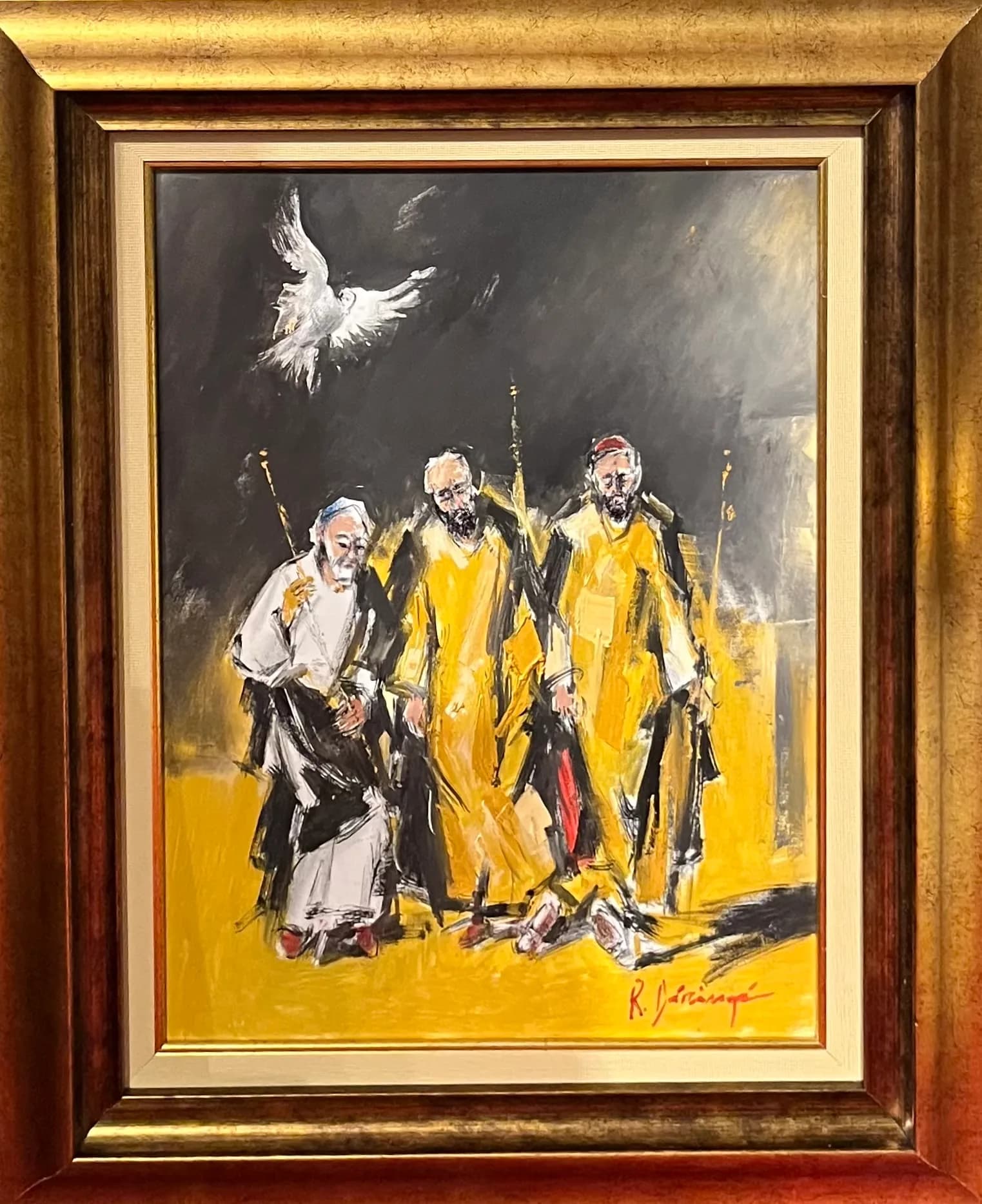 Cei trei magi — Radu Daranga, ulei pe pânză