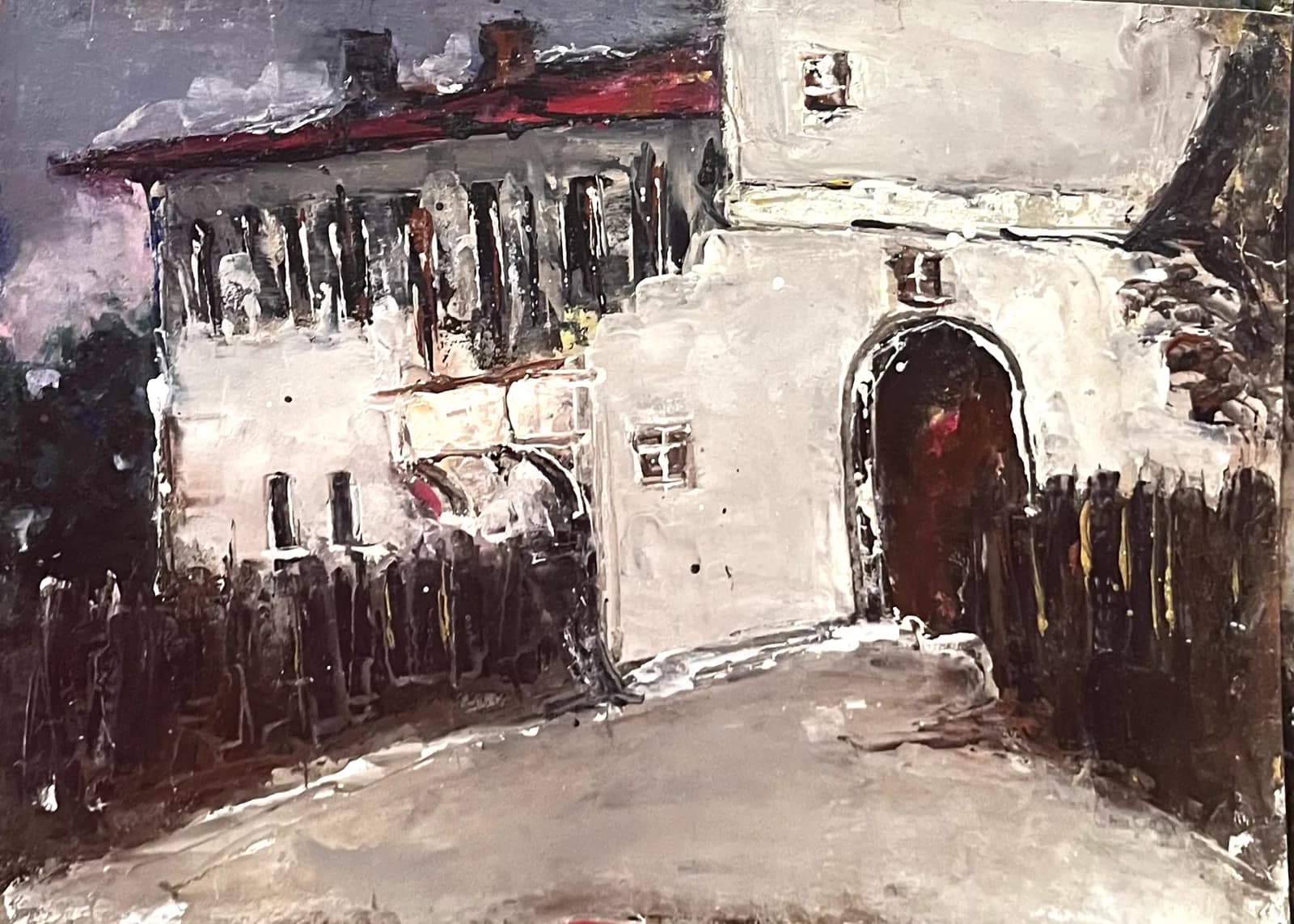 Conac — Gelu Constantin, ulei pe carton