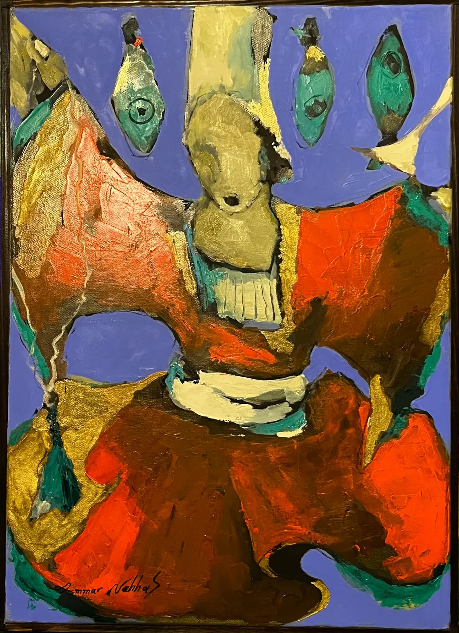 Dervish — Ammar Alnahhas, ulei pe panza