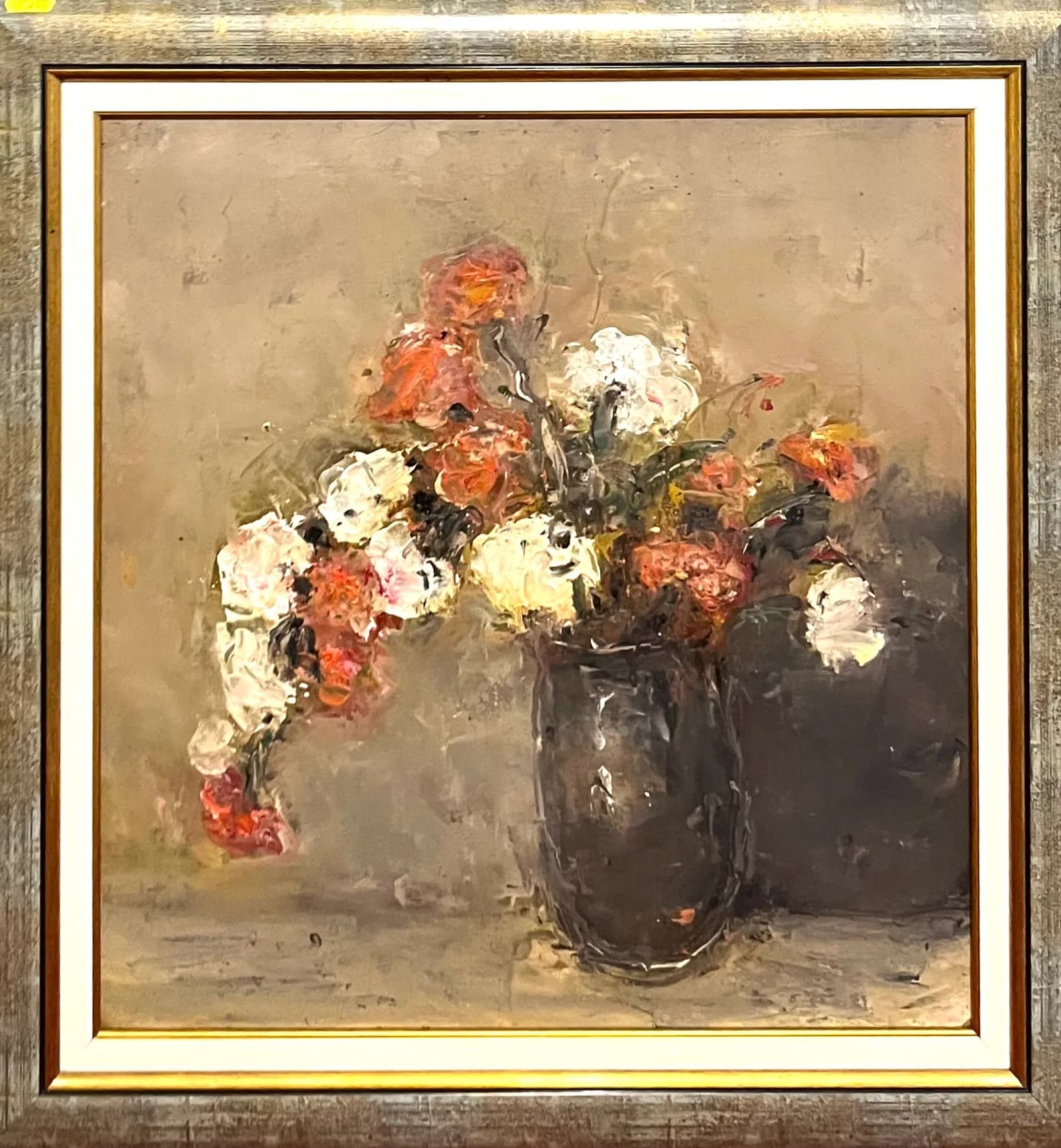 Florile nemuritoare — Gelu Constantin, ulei pe carton