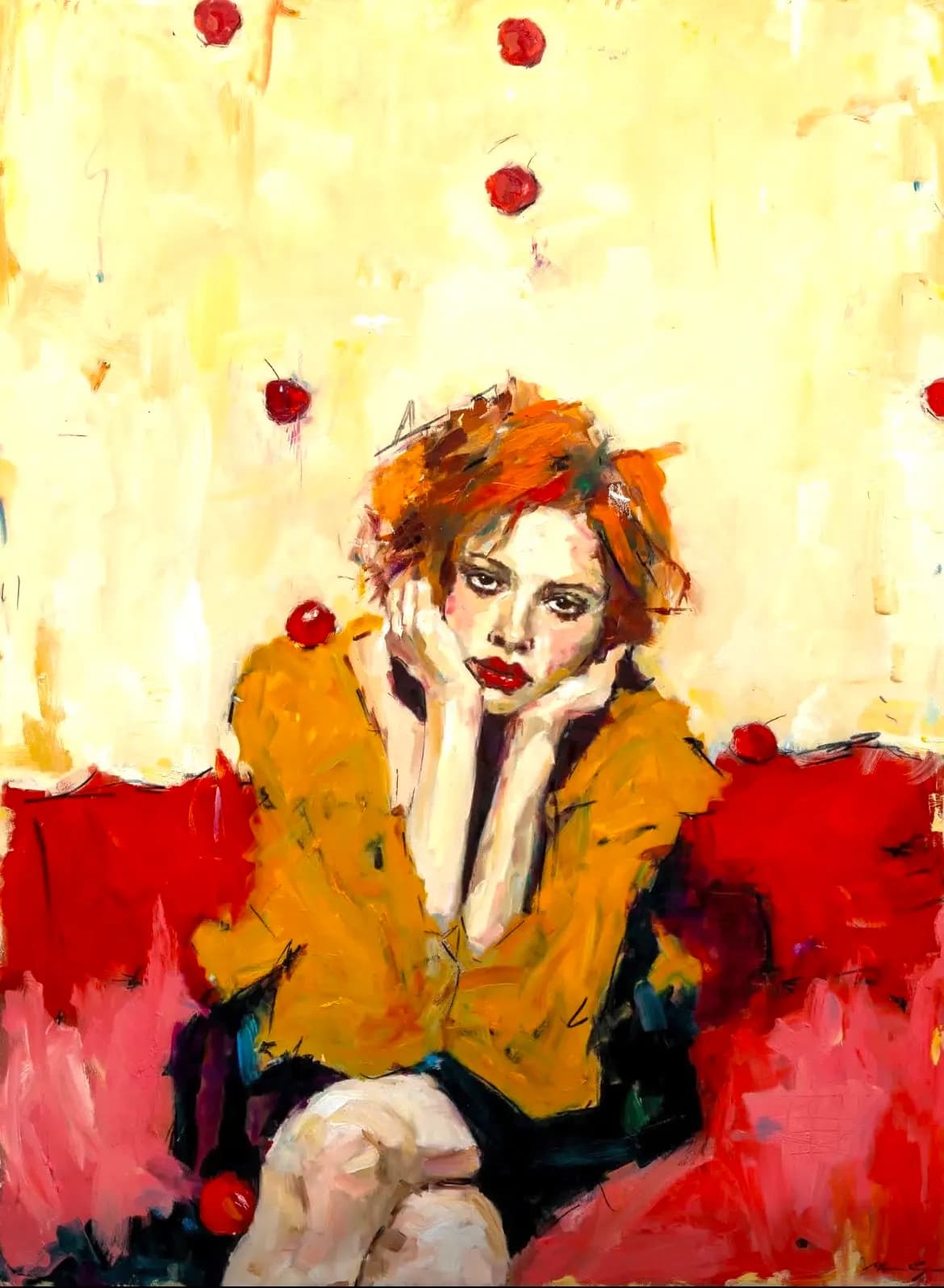 Melancolie — Miruna Cojanu, ulei pe panza