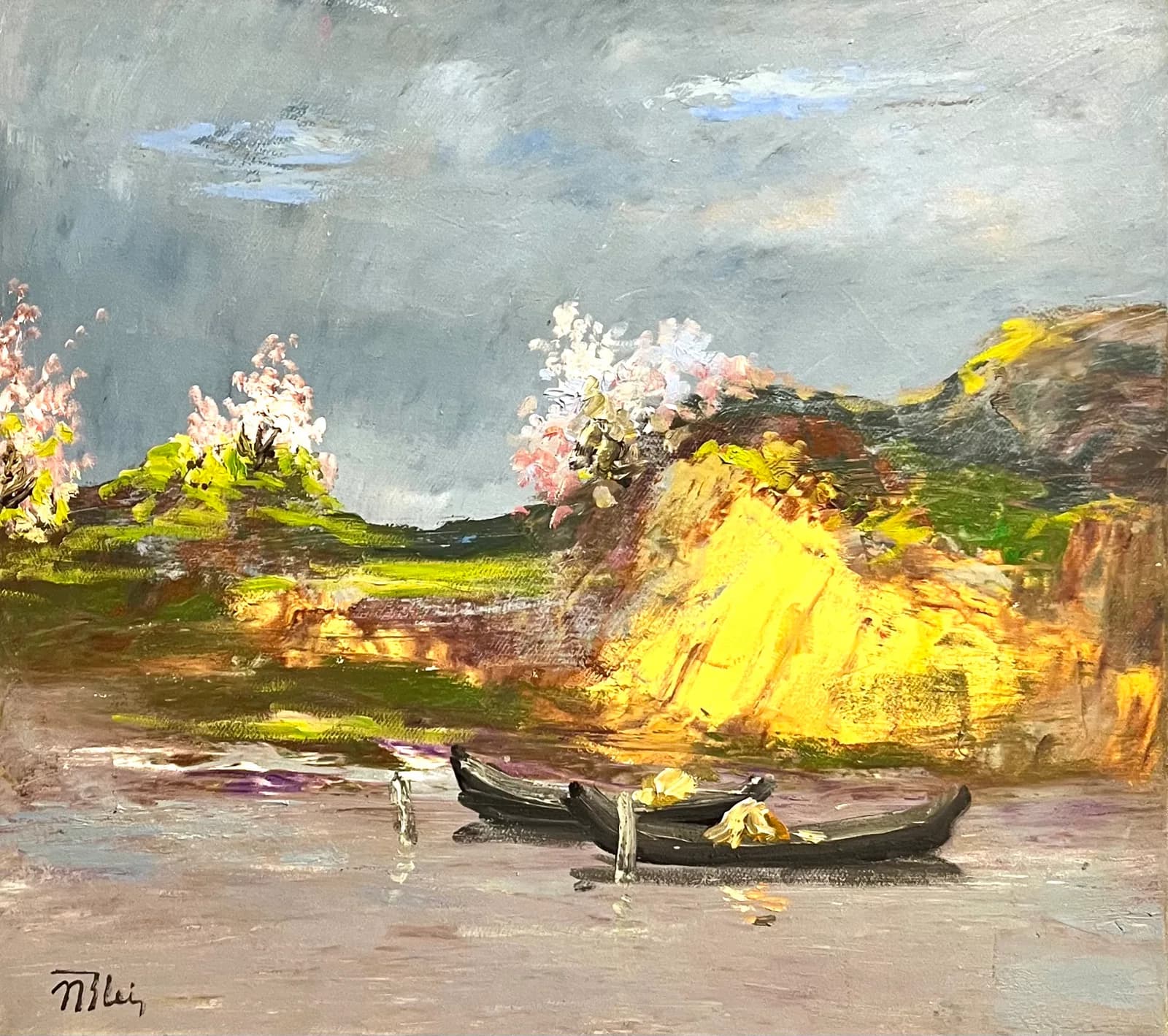 Nicolae Blei-Primăvară — Nicolae Blei, ulei pe pânză