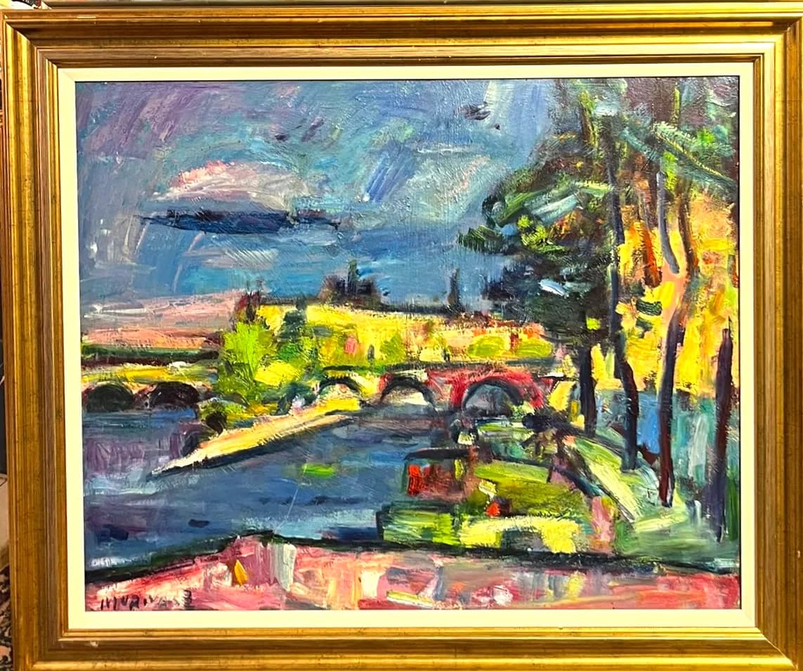 Paris pastelat — Murivale Mureșan Vasile, ulei pe carton