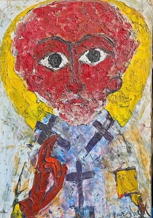 Petru Sfantul — Virgiliu Parghel, ulei pe pânză