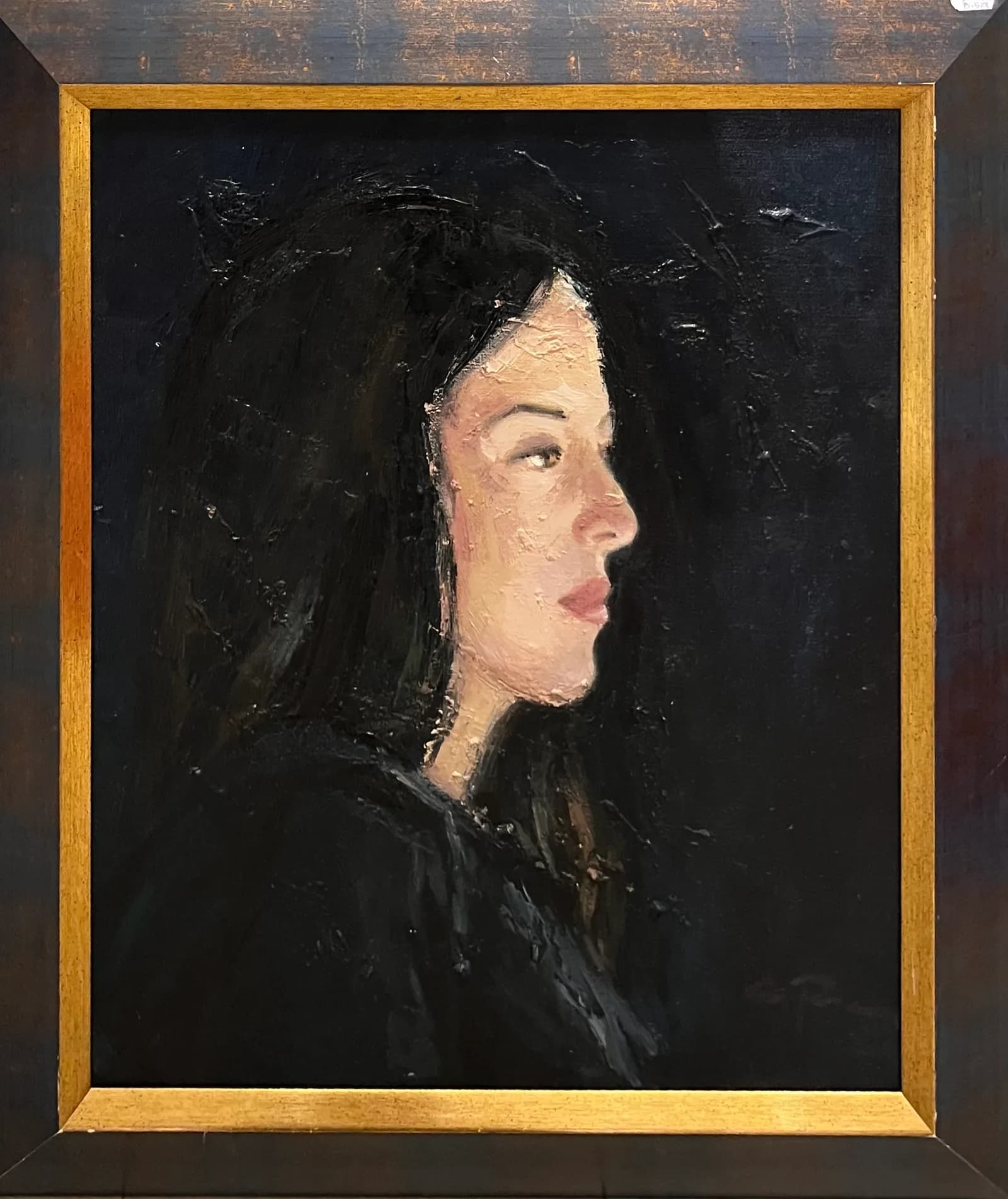 Portret bruneta — Popa Catalin Ionut, ulei pe pânză