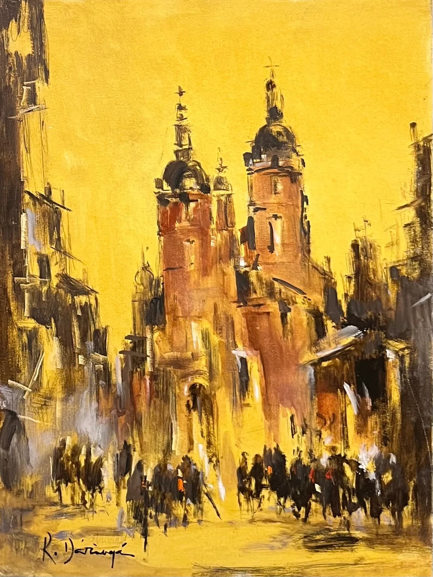 Praga cu lumina — Radu Daranga, ulei pe pânză