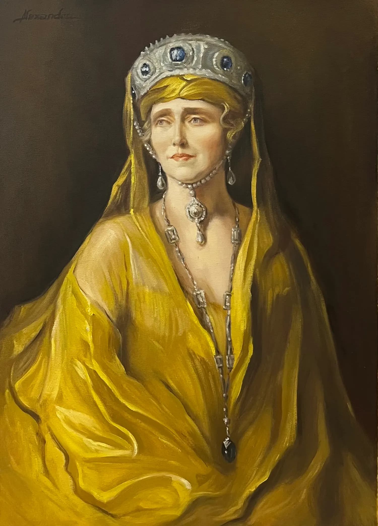 Regina Maria — Dragos Alexandru, ulei pe panza