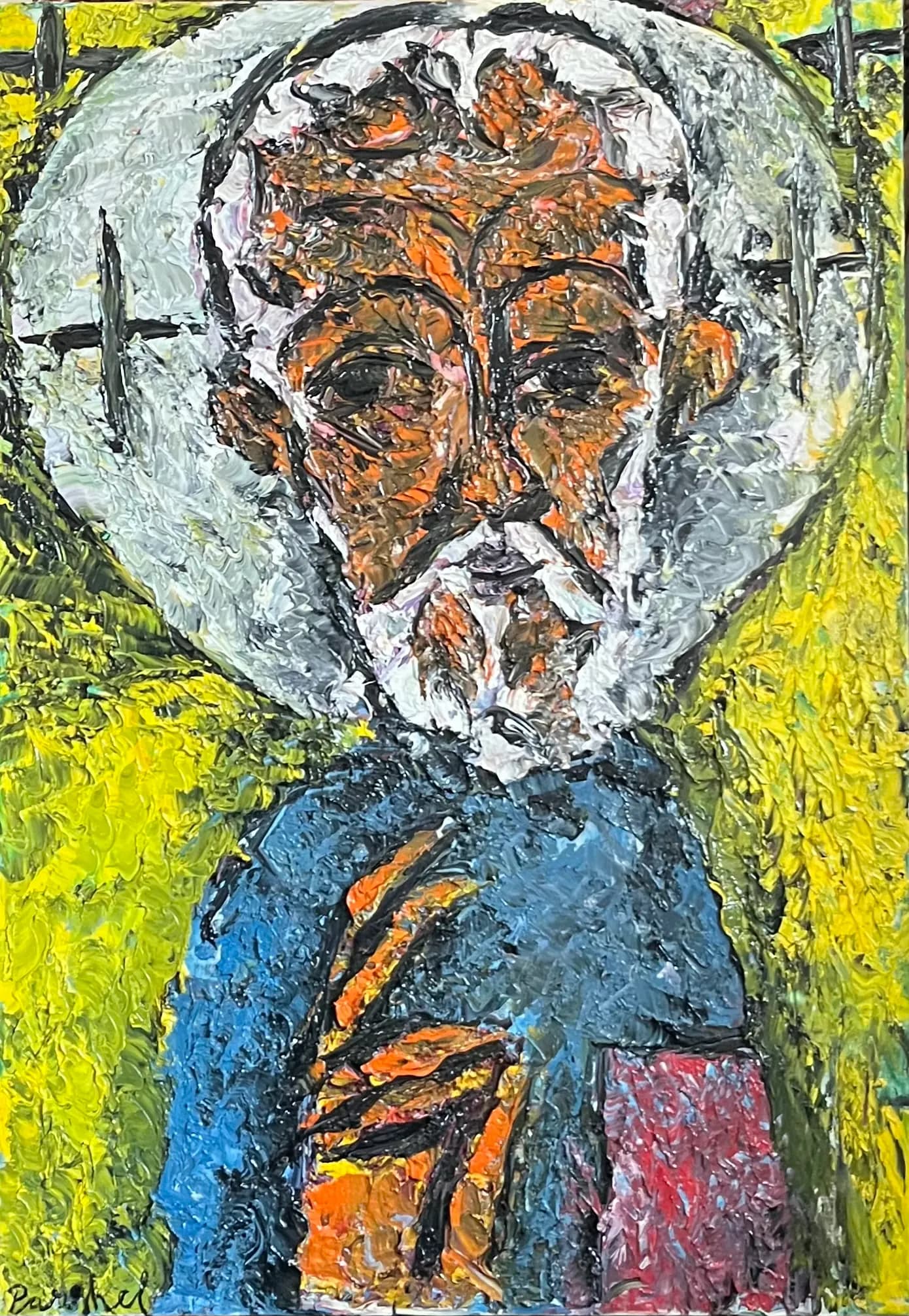 Sf. Nicolae — Virgiliu Parghel, ulei pe panza