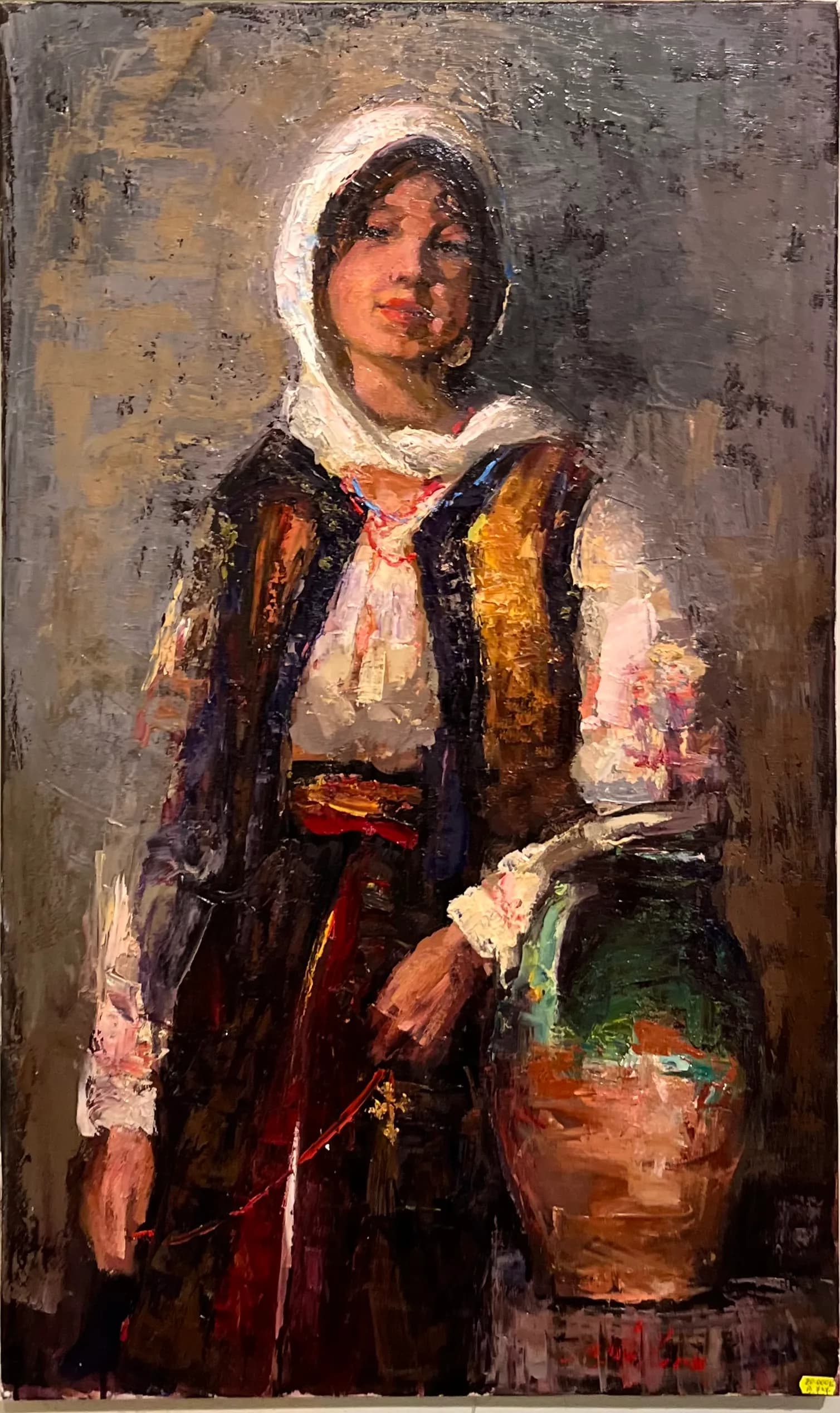 Taranca cu broboada — Tiberiu Chelaru, ulei pe pânză