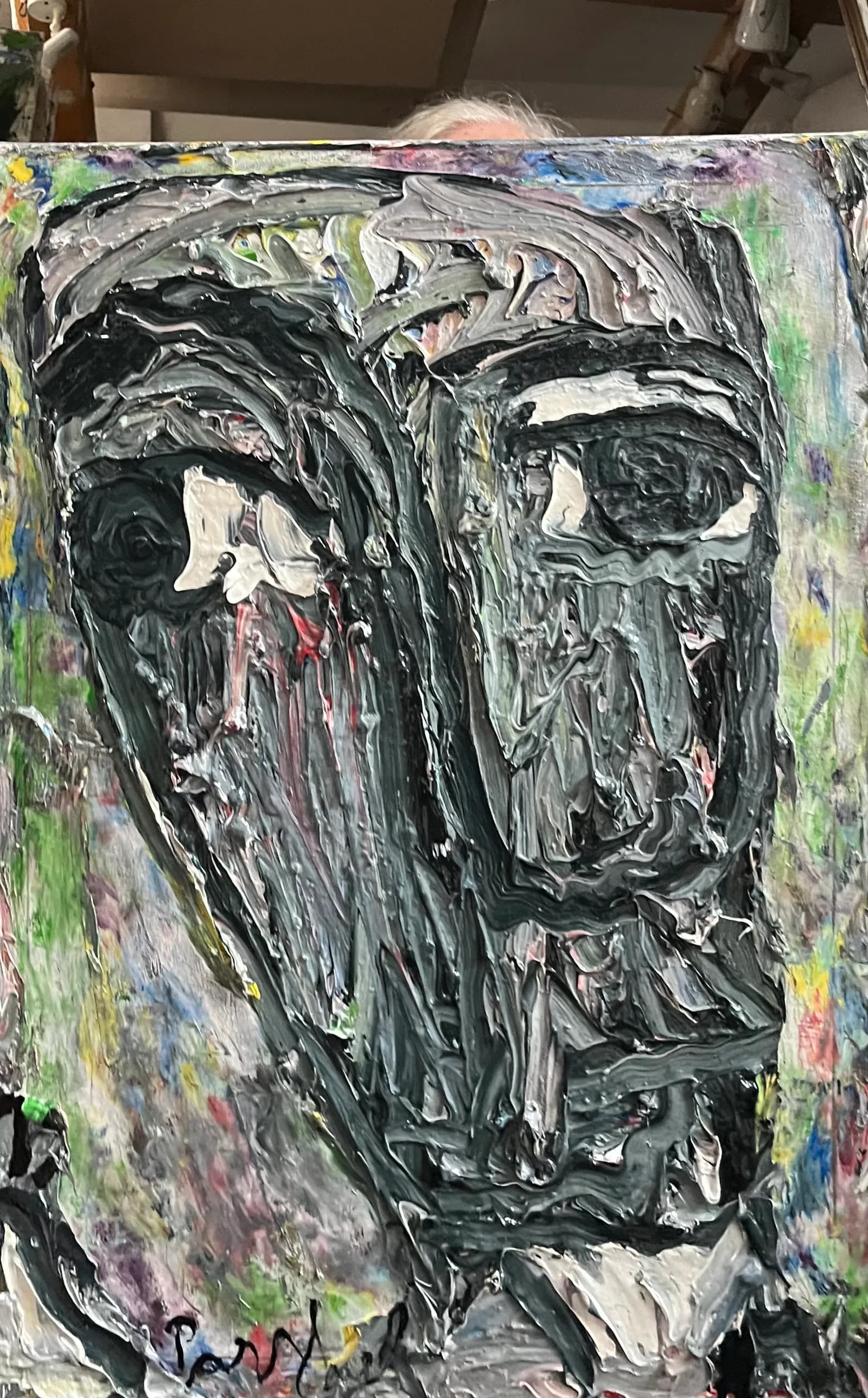 Un portret — Virgiliu Parghel, ulei pe pânză