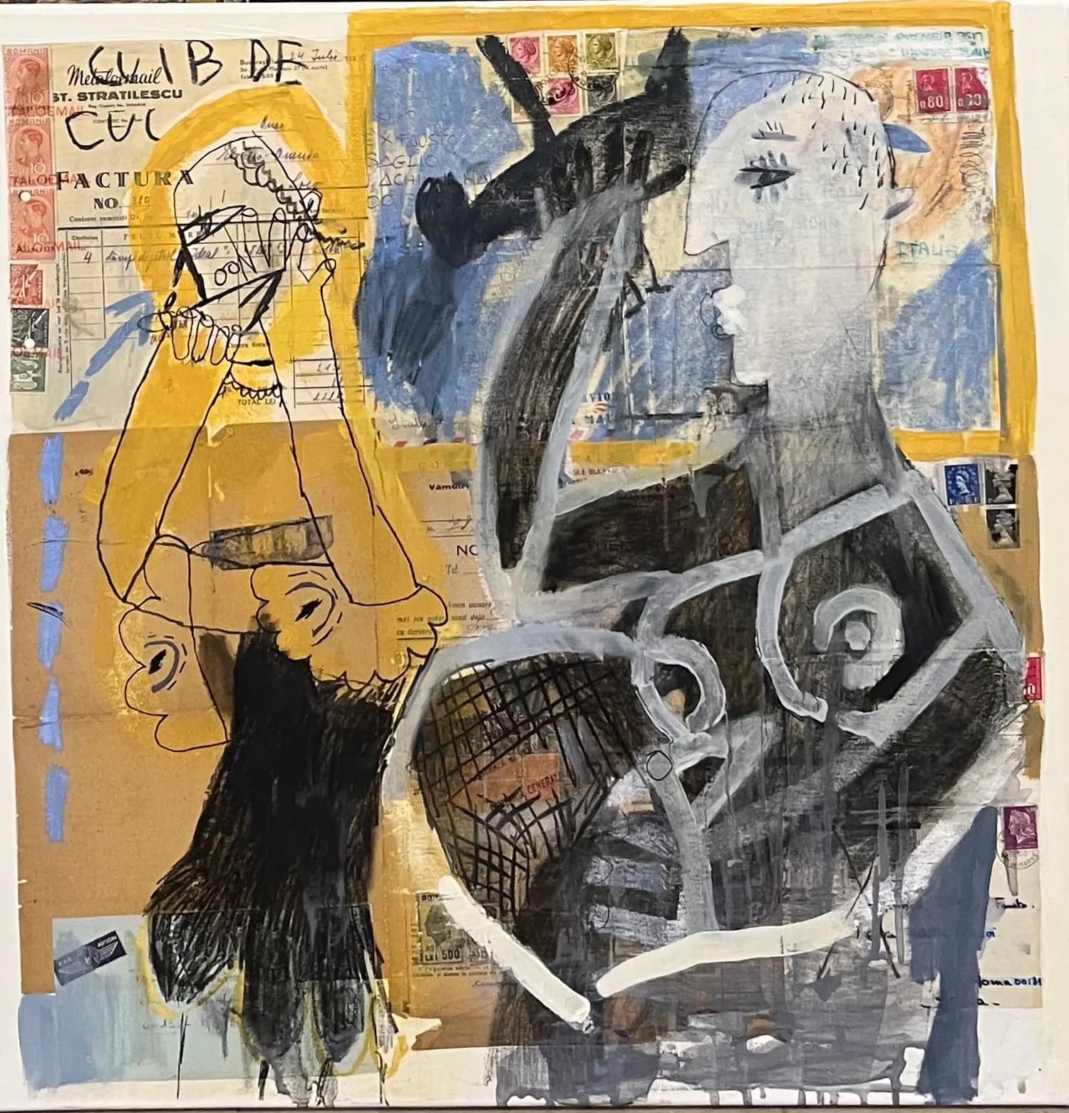 Abstract — Dan Badea, tehnica mixta
