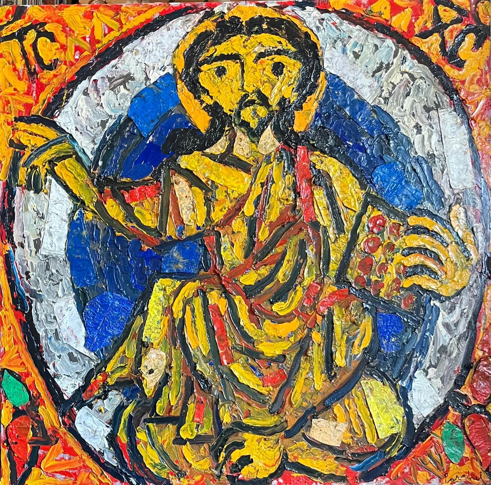 Isus Hristos — Virgiliu Parghel, ulei pe pânză