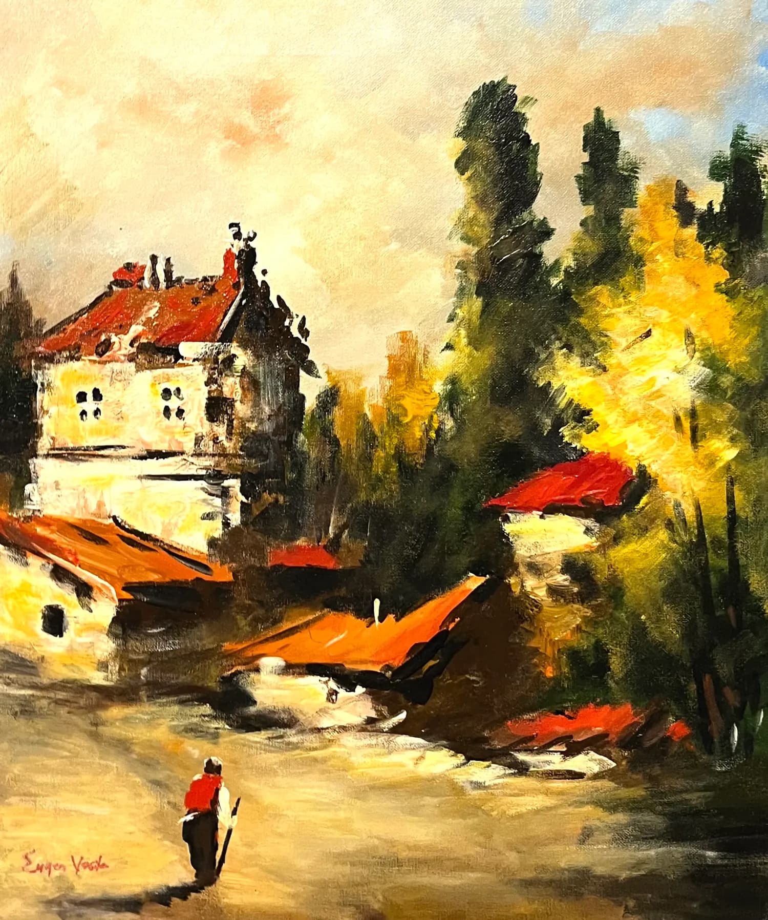 Margine de oraș — Eugen Vasile, ulei pe panza