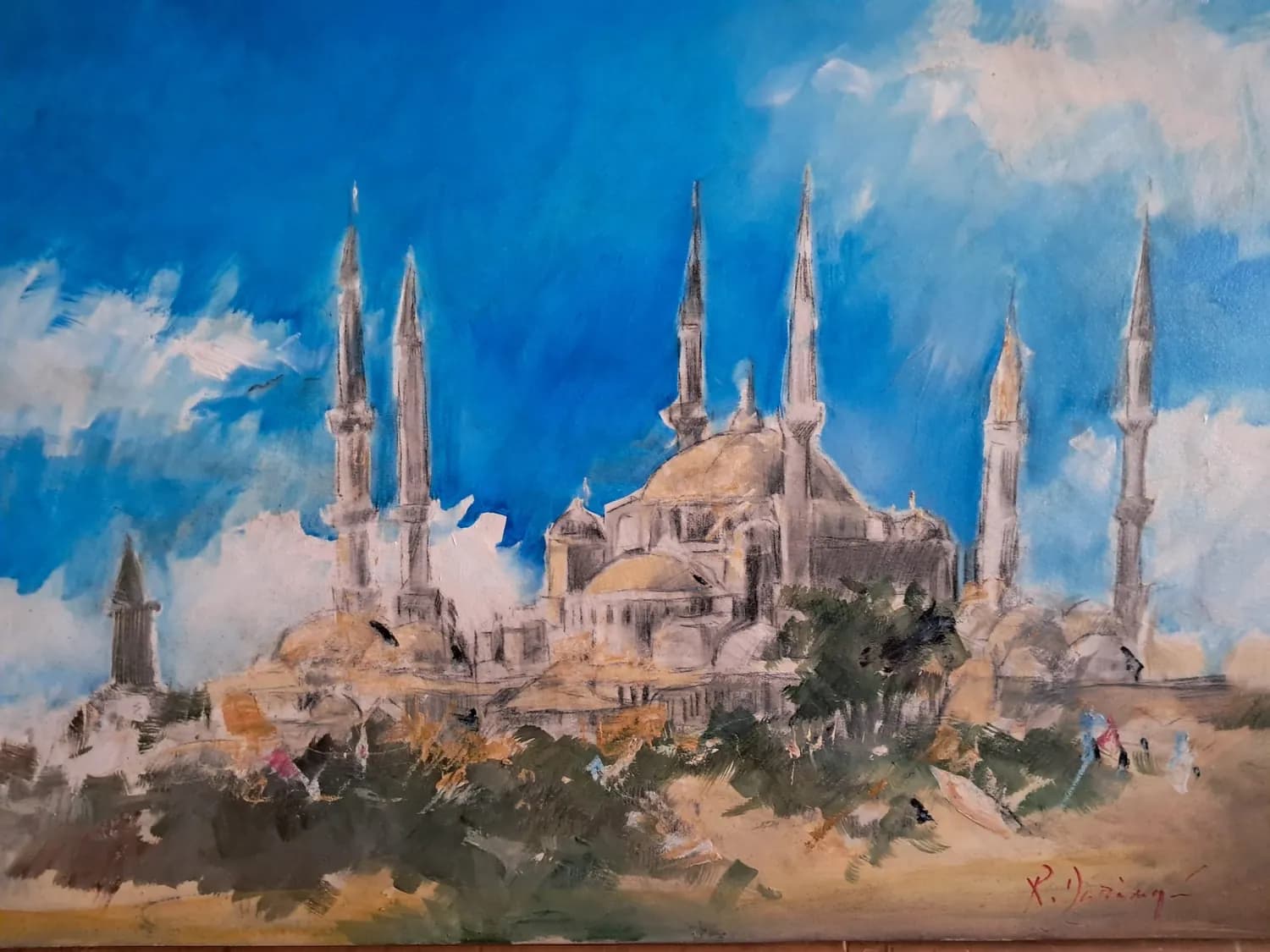 Moschee Istambul — Daranga Radu, ulei pe panza