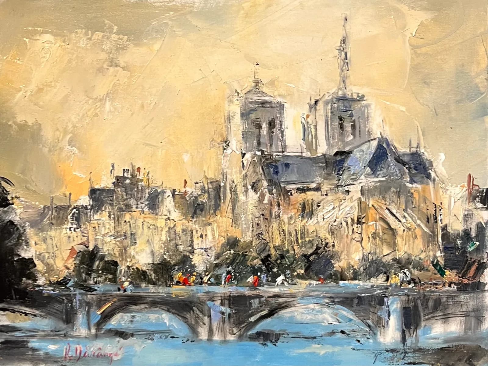 Notre Dame de Paris — Radu Daranga, ulei pe pânză