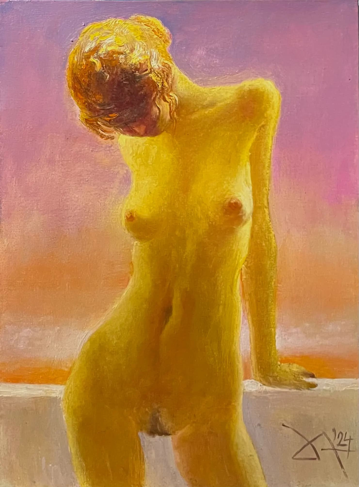 Nud — Jan Albu, ulei pe panza