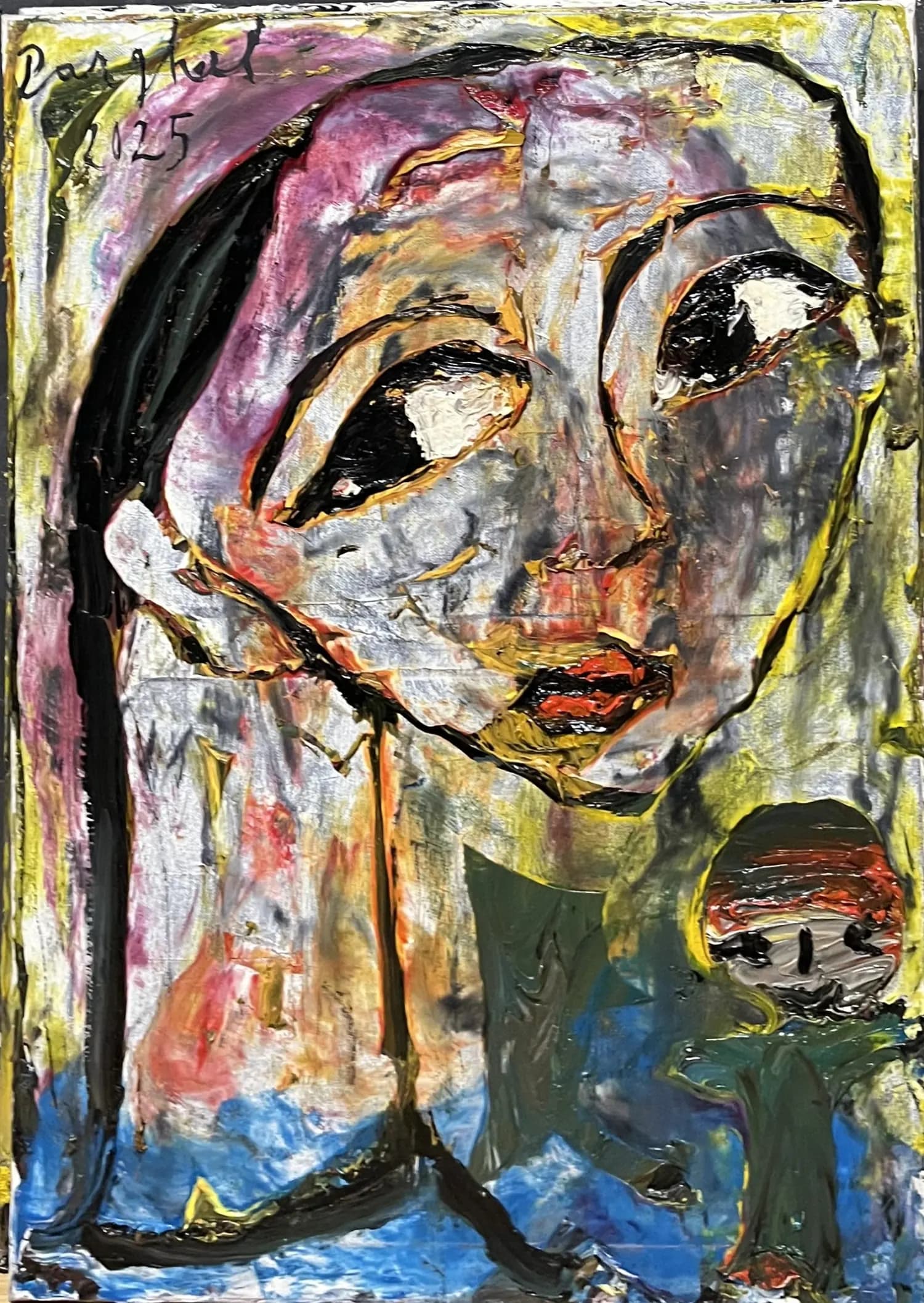 Portret — Virgiliu Parghel, ulei pe panza