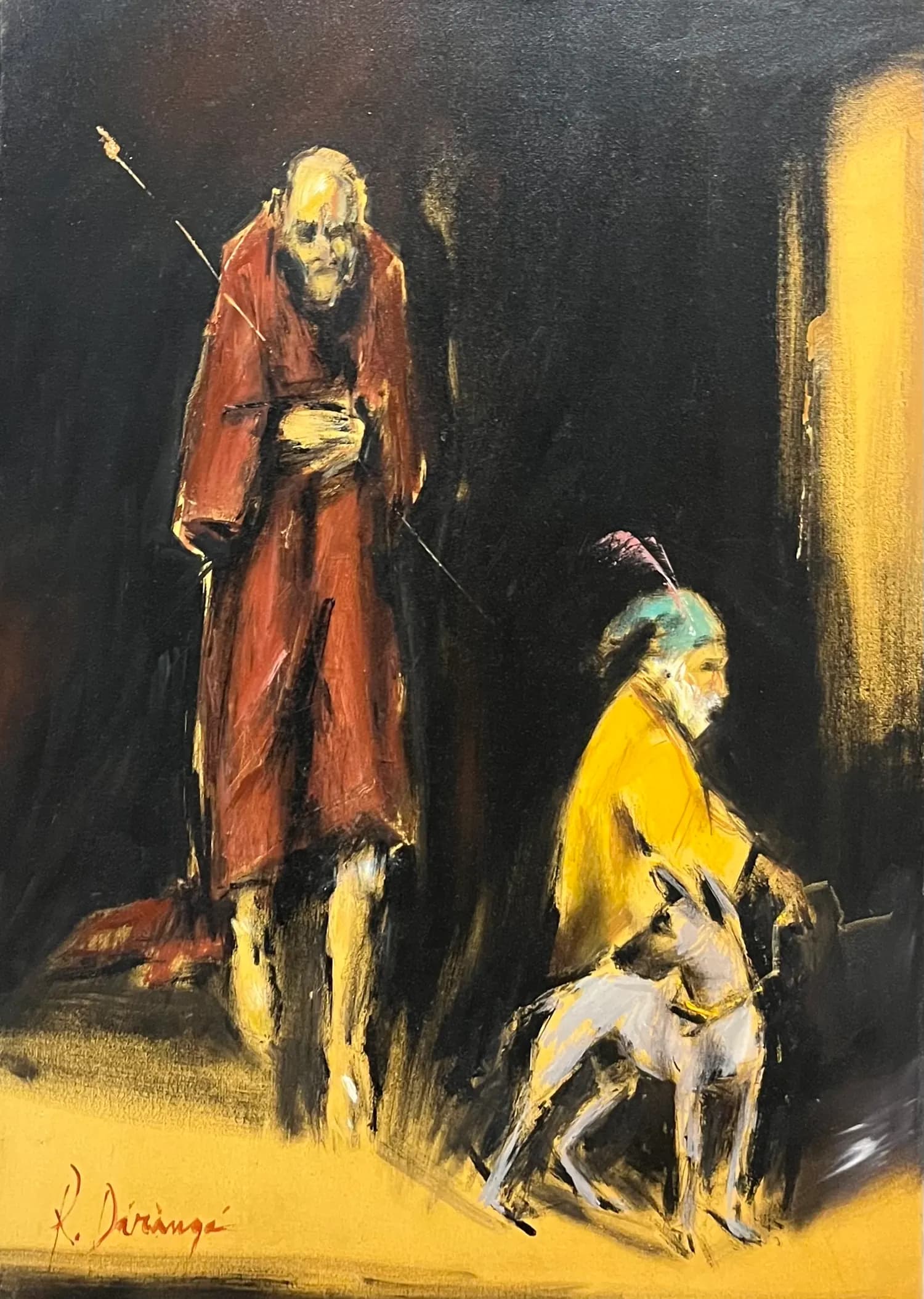 Regele nebun — Daranga Radu, ulei pe panza